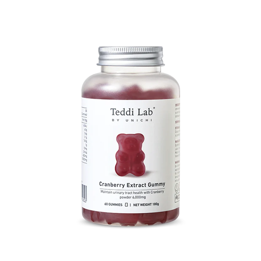 澳洲 Unichi Cranberry Extract 蔓越莓小熊軟糖 60粒 （到期日：27年11月）