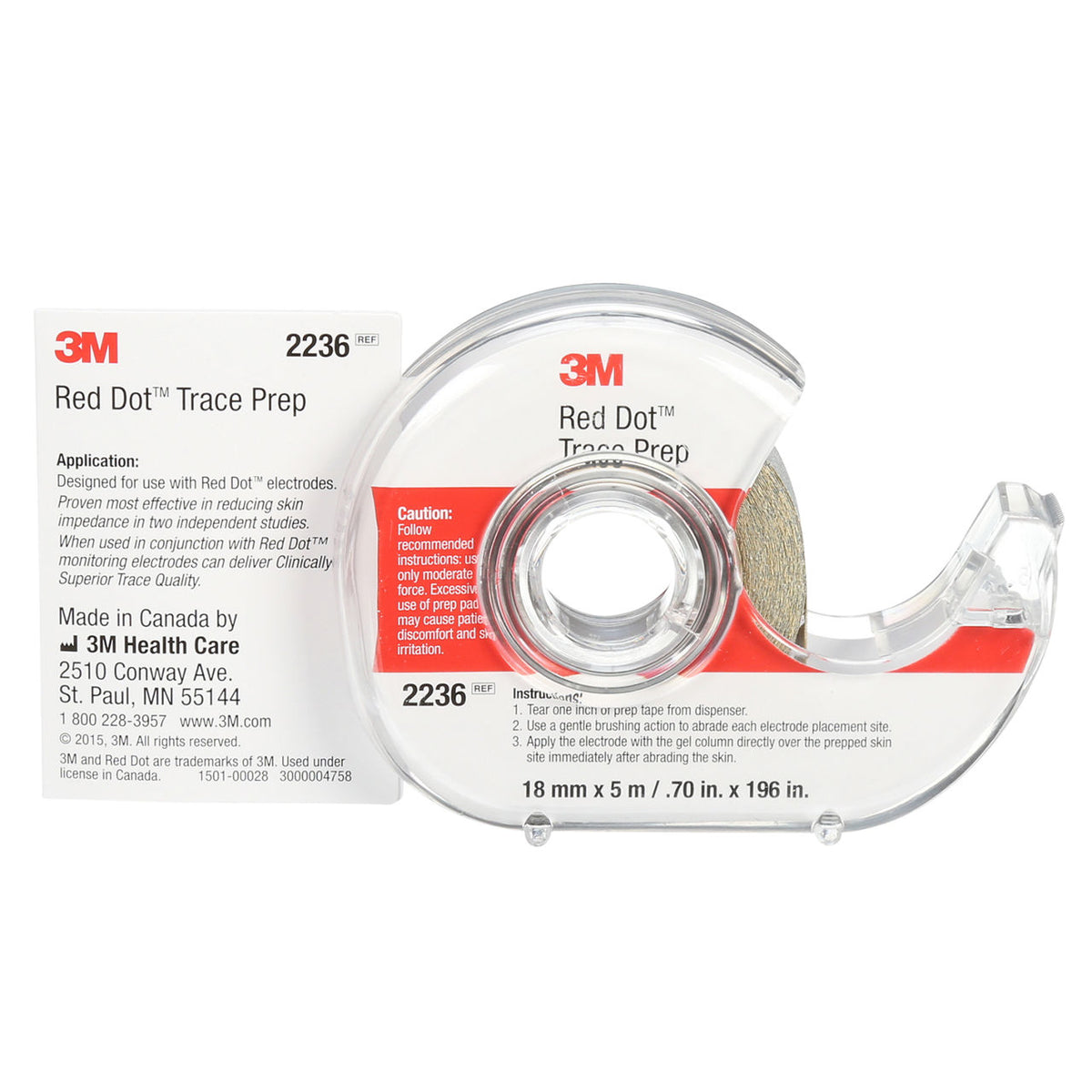 3M™ Red Dot™ Trace prep 皮膚砂紙#2236