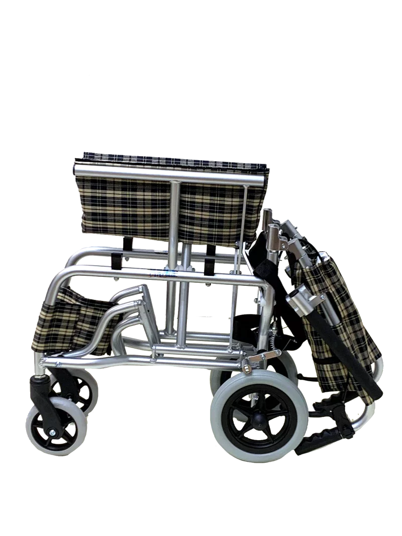 【超輕便--淨重7kg】助推式輪椅 - 細輪、14.5吋坐寬