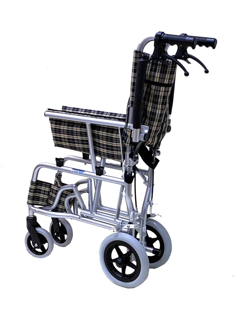 【超輕便--淨重7kg】助推式輪椅 - 細輪、14.5吋坐寬
