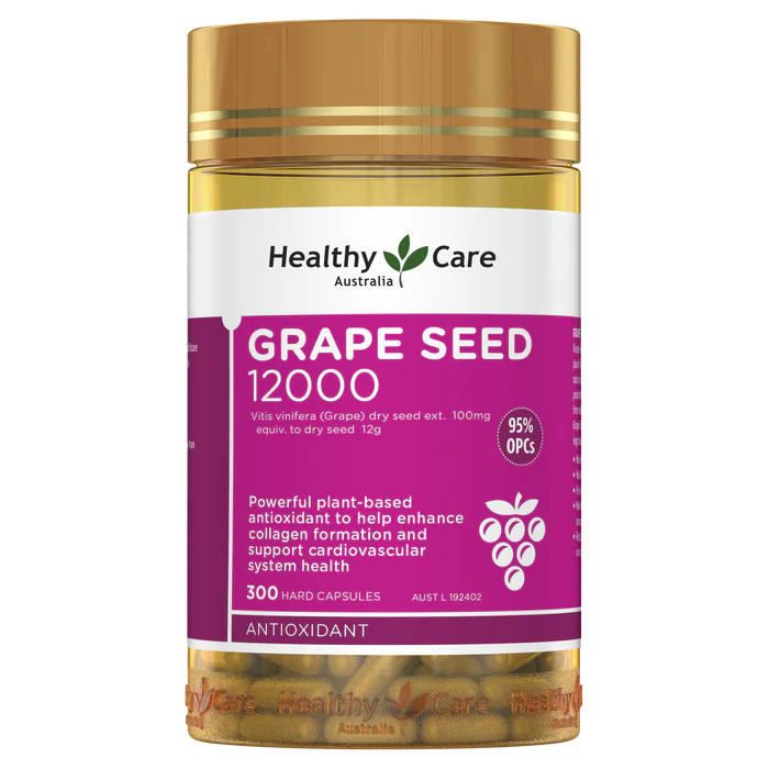 澳洲 Healthy Care Grape Seed 葡萄籽 300粒（到期日：27年5月）