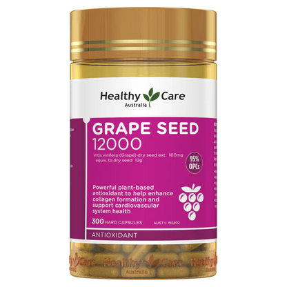 澳洲 Healthy Care Grape Seed 葡萄籽 300粒（到期日：27年5月）