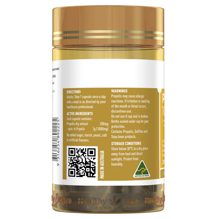 澳洲 Healthy Care 高濃度蜂王漿膠囊1000mg 365粒 (到期日: 28年7月)