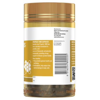 澳洲 Healthy Care 高濃度蜂王漿膠囊1000mg 365粒 (到期日: 28年7月)