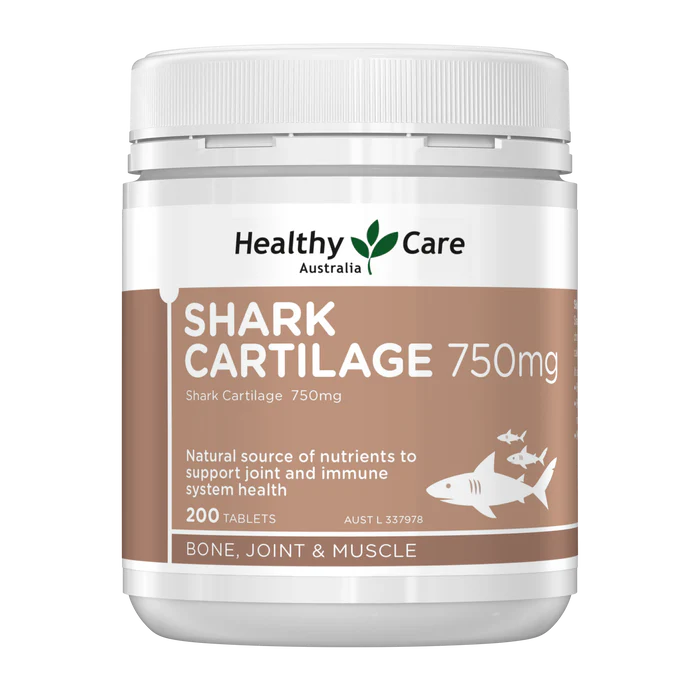 澳洲 Healthy Care 鯊魚軟骨素750mg 200粒 （到期日：27年10月）