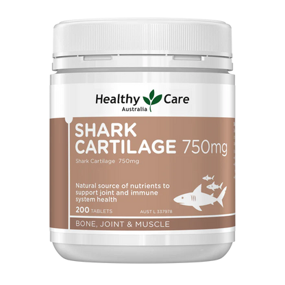 澳洲 Healthy Care 鯊魚軟骨素750mg 200粒 （到期日：27年10月）