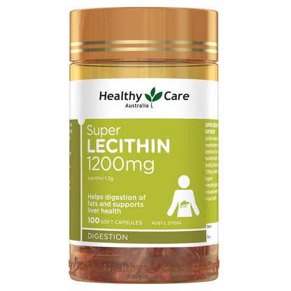 澳洲 Healthy Care Super Lecithin 卵磷脂膠囊1200mg -100粒 (到期日：28年4月)