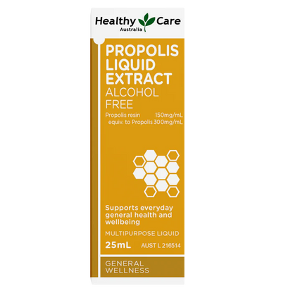 澳洲 Healthy Care Propolis Liquid Extract 無酒精 蜂膠滴劑 25ml （到期日：27年11月)