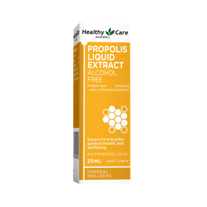 澳洲 Healthy Care Propolis Liquid Extract 無酒精 蜂膠滴劑 25ml （到期日：27年11月)