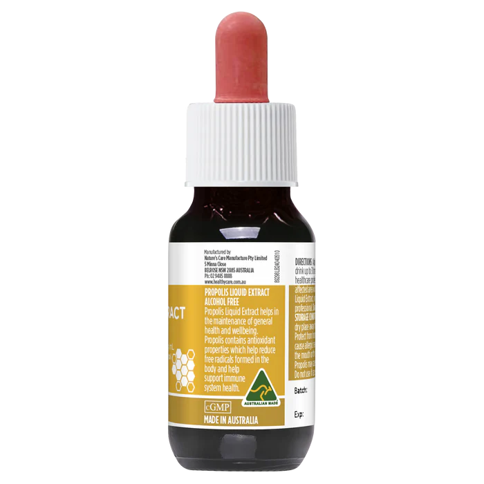 澳洲 Healthy Care Propolis Liquid Extract 無酒精 蜂膠滴劑 25ml （到期日：27年11月)