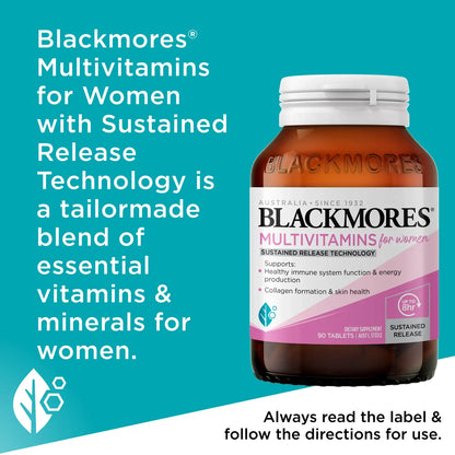 澳洲 BLACKMORES 澳佳寶 Multivitamin for Women 女士複合維生素90片（到期日：2027年11月）