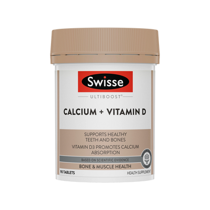 澳洲 SWISSE ULTIBOOST  Calcium + Vitamin D 鈣片90粒 （到期日：28年2月）