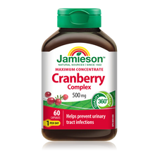 JAMIESON Craneberry蔓越莓複合物 500MG  60粒（到期日：28年4月）