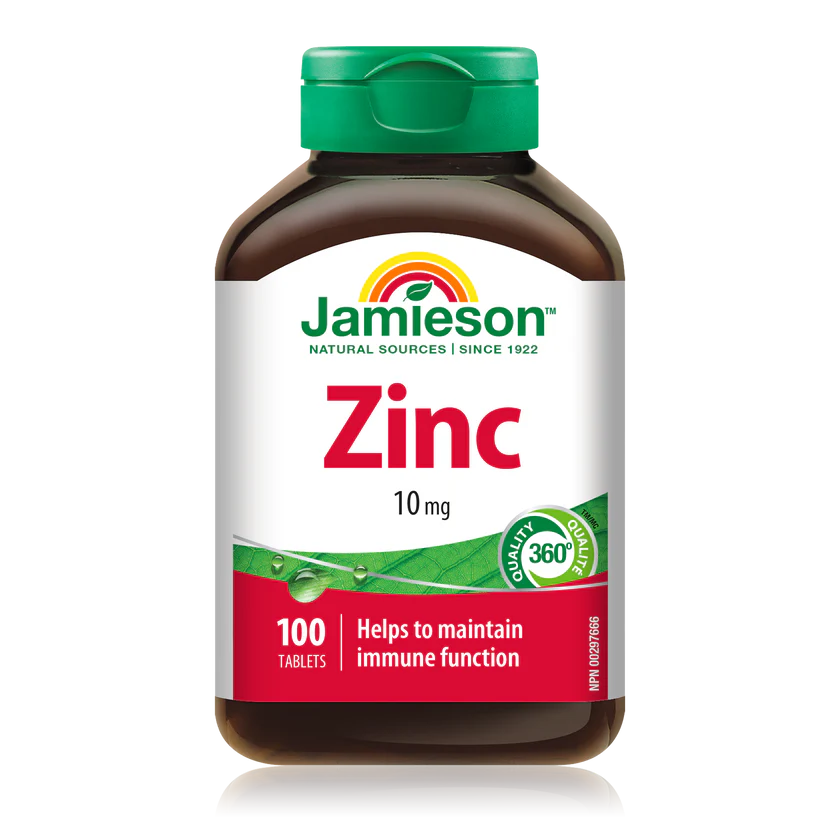 JAMIESON 鋅片 10mg 100粒（到期日：29年10月）