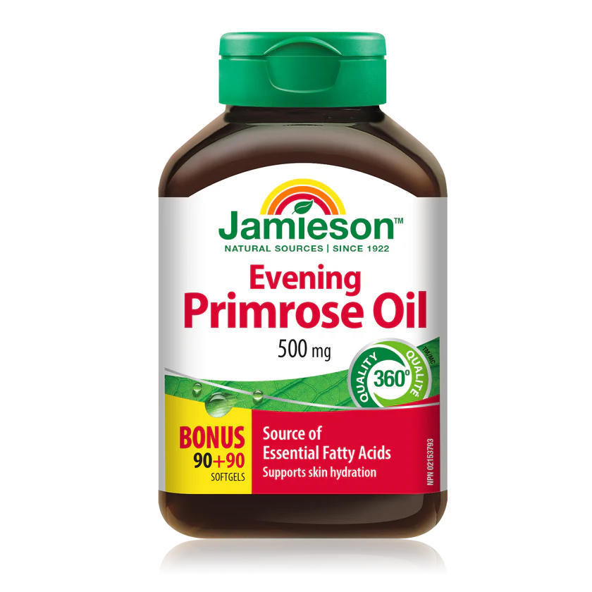 JAMIESON 月見草油丸180粒（到期日：28年4月）