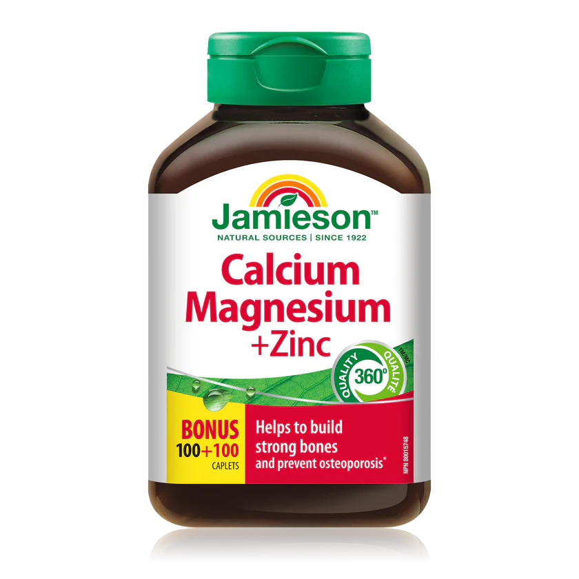 JAMIESON 優惠裝鈣鎂鋅護骨丸 200粒（到期日：28年7月）