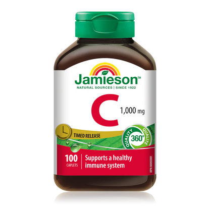 JAMIESON 長效緩釋高濃維他C 1000mg 100粒（到期日：29年8月）