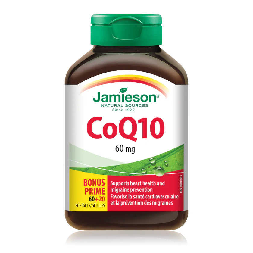 JAMIESON 輔梅Q10膠囊60mg 80粒（到期日：28年1月）