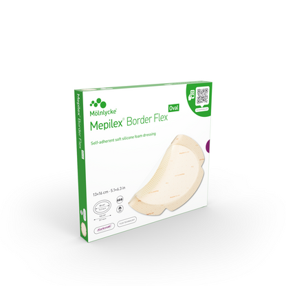 瑞典 Molnlycke Mepilex Border Flex Oval 有邊型泡沫敷料貼 (1盒5片)