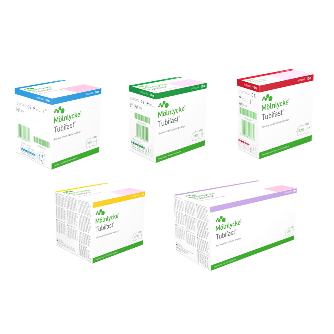 【英國製造】瑞典 Molnlycke Tubifast 筒型彈性繃帶-10米長 （5種寬度)