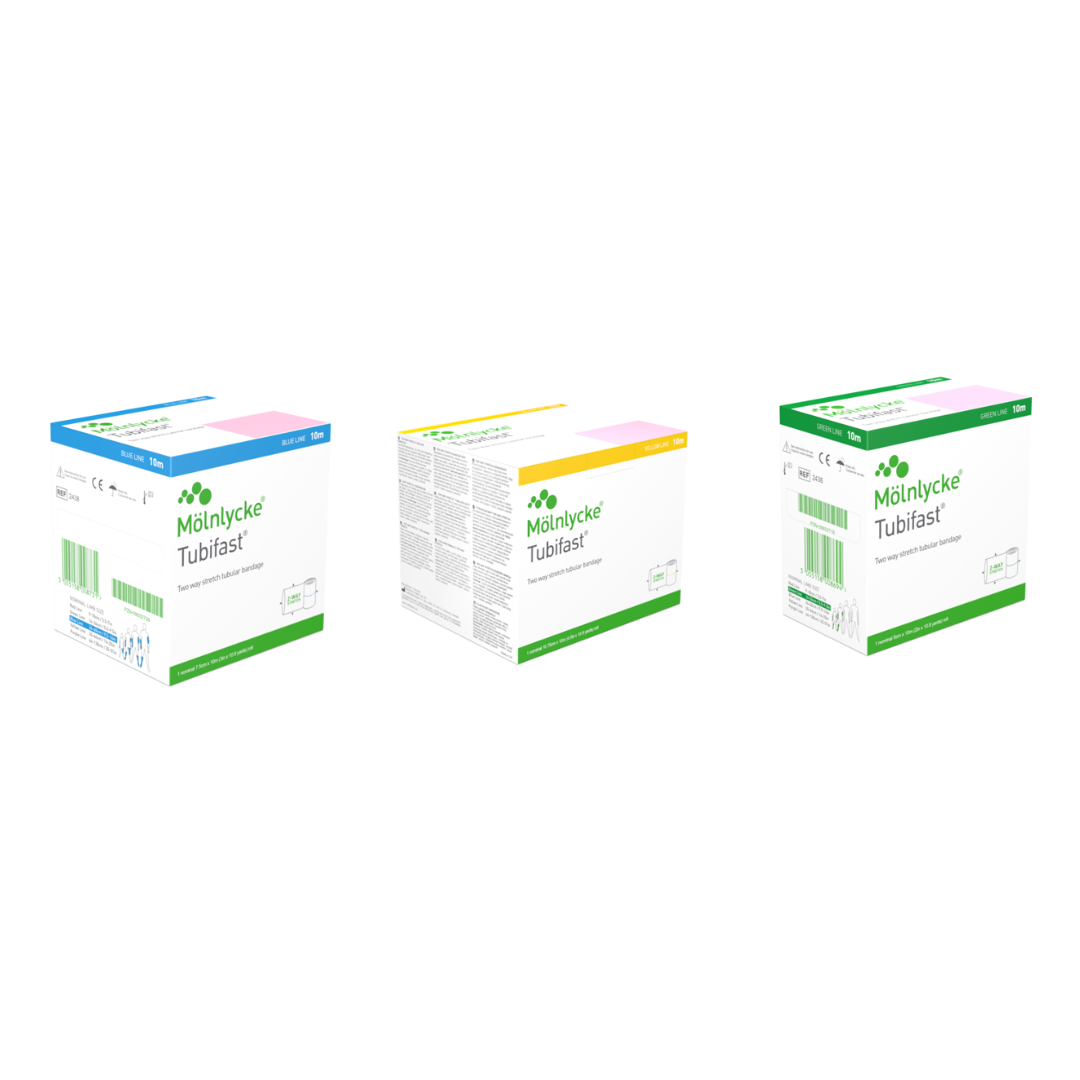 【英國製造】瑞典 Molnlycke Tubifast 筒型彈性繃帶-3米長 （3種寬度)