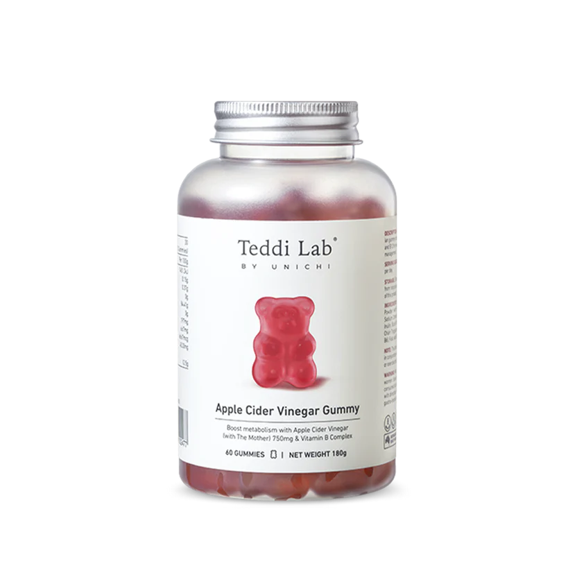 澳洲 Unichi Apple Cider Vinegar 蘋果醋小熊軟糖60粒 （到期日：28年4月）